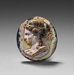 Cameo:  Head of Diana by Unknown Artist
