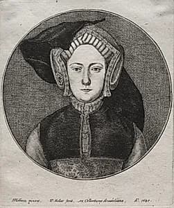 Catherine of Aragon by Wenceslaus Hollar (Bohemian, 1607–1677)