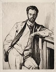 Charles Holden by Francis Dodd (British, 1874–1949)