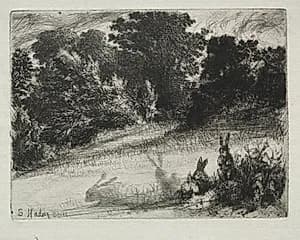 Combe Bottom by Francis Seymour Haden (British, 1818–1910)
