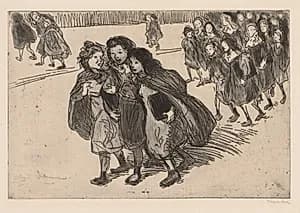 Coming from School by Théophile Alexandre Steinlen (Swiss, 1859–1923)