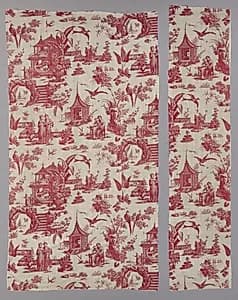 Copperplate-Printed Cotton by Unknown Artist
