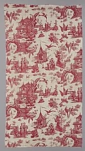 Copperplate-Printed Cotton by Unknown Artist