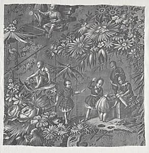 Copperplate Printed Textile