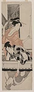 Couple in a Boat by Kitagawa Utamaro (Japanese, c. 1754–1806)