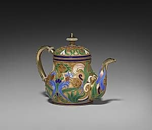 Covered Teapot by Feodor Ivanovich Rückert (Russian, 1840–1917)
