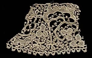 Crochet Lace Fragment by Unknown Artist