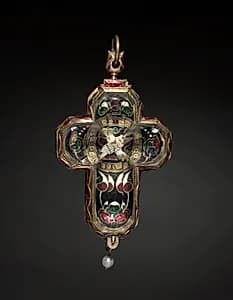 Cross-Shaped Clock by P. Herbier (French)