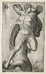 Crucified Man by Melchior Lorck (Danish, 1526/27–after 1588)