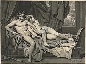 Cupid and Psyche by Jacques-Louis David (French, 1748–1825)