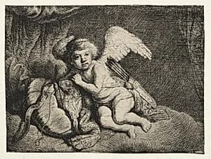 Cupid Resting by Rembrandt van Rijn (Dutch, 1606–1669)