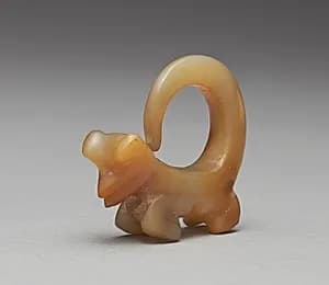 Curly-Tailed Animal Pendant by Unknown Artist