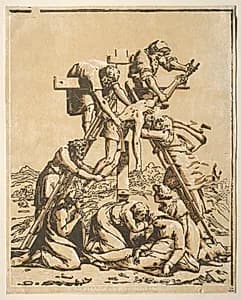 Descent from the Cross by Ugo da Carpi (Italian, c. 1479–c. 1532)