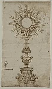 Design for a Monstrance by Anonymous