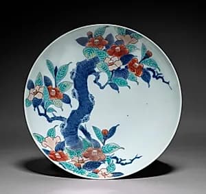 Dish with Camellia by Unknown Artist