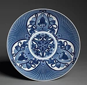 Dish with Ginkgo Leaves by Unknown Artist
