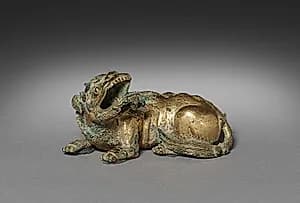 Dog-shaped Paperweight by Unknown Artist