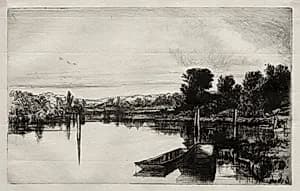 Egham by Francis Seymour Haden (British, 1818–1910)