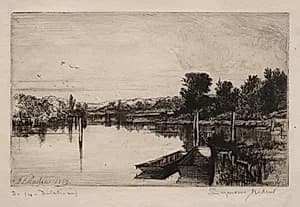 Egham by Francis Seymour Haden (British, 1818–1910)
