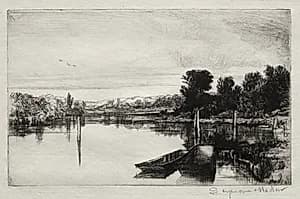 Egham by Francis Seymour Haden (British, 1818–1910)
