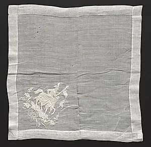 Embroidered Handkerchief by Unknown Artist