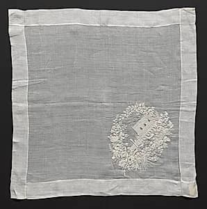 Embroidered Handkerchief by Unknown Artist
