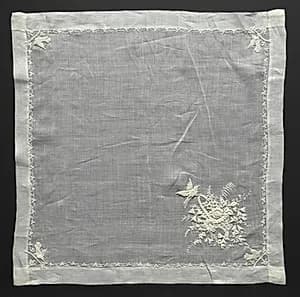 Embroidered Handkerchief by Unknown Artist