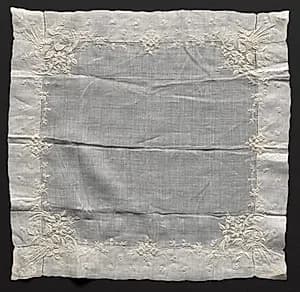 Embroidered Handkerchief by Unknown Artist