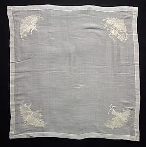 Embroidered Handkerchief by Unknown Artist