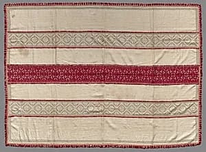 Embroidered Table Cover by Unknown Artist