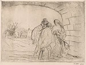 Encounter Under the Vault by Jean Louis Forain (French, 1852–1931)