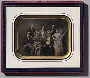 English family of seven by Unknown Artist