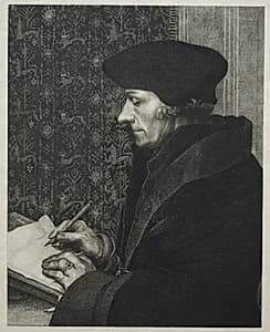Erasmus, after Holbein by Félix Bracquemond (French, 1833–1914)