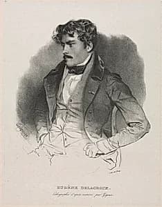 Eugène Delacroix by Jean Francois Gigoux (French, 1806–1894)