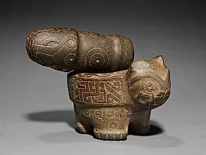 Feline Mortar and Pestle by Unknown Artist