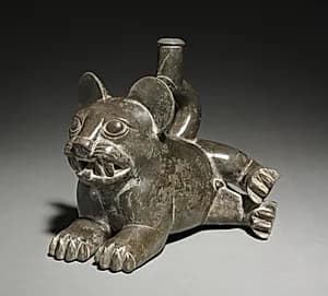 Feline Vessel by Unknown Artist