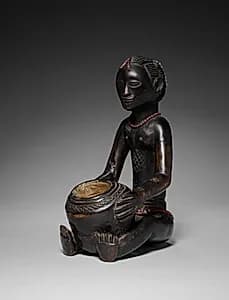 Female Bowl-Bearing Figure by Unknown Artist