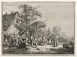 Festival Under the Trellis by Adriaen van Ostade (Dutch, 1610–1684)