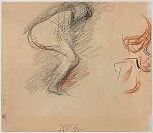 Figure Sketches (verso) by Jean Louis Forain (French, 1852–1931)