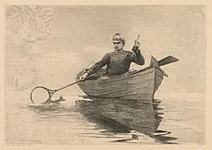 Fly Fishing by Winslow Homer (American, 1836–1910)
