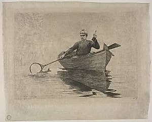 Fly Fishing by Winslow Homer (American, 1836–1910)