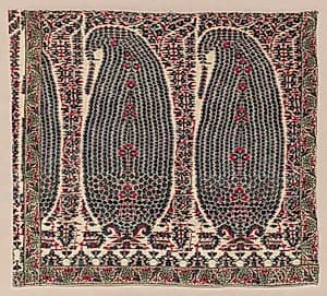Fragment of a Shawl Border by Unknown Artist