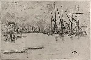 From Pickle Herring Stairs by James McNeill Whistler (American, 1834–1903)