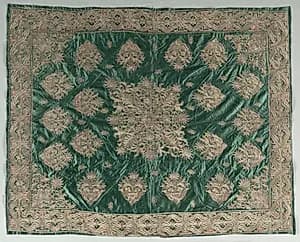 Gold-Thread Embroidered Cover by Unknown Artist
