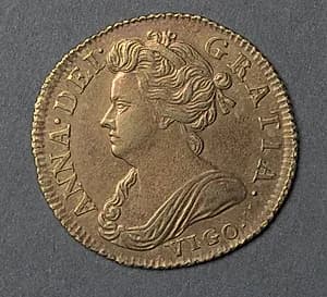 Half Guinea: Anne (obverse) by Unknown Artist
