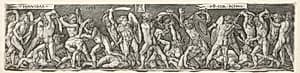 Hannibal Fighting Scipio by Heinrich Aldegrever (German, 1502–1555/61)