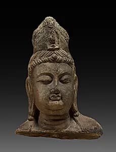 Head of Bodhisattva by Unknown Artist