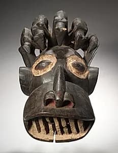 Helmet Mask by Unknown Artist
