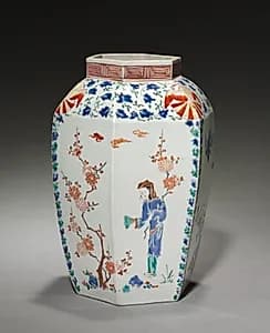 Hexagonal Jar by Unknown Artist
