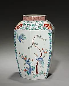 Hexagonal Jar by Unknown Artist
